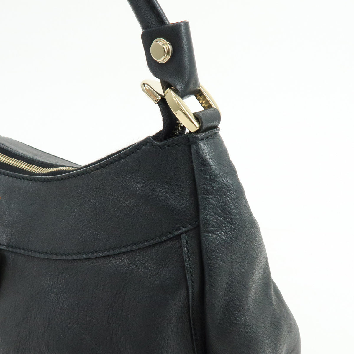 GUCCI Abbey Leather Shoulder Bag Hand Bag Black 189833