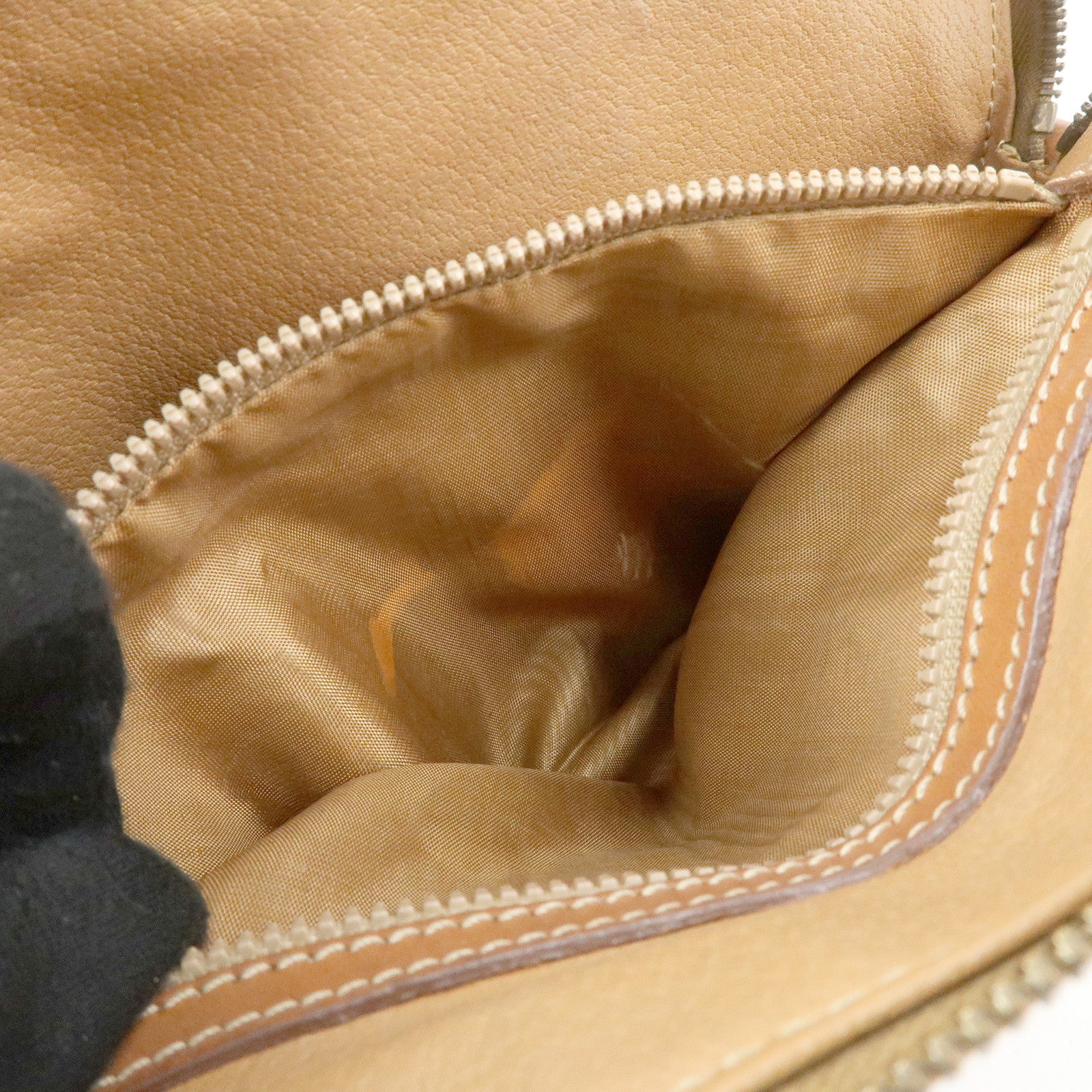 CELINE Macadam PVC Leather 2Way Bag Hand Bag Brown