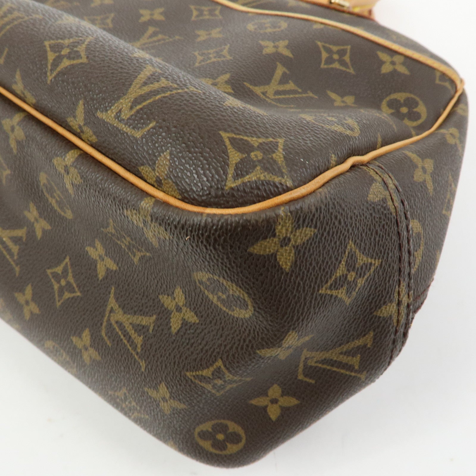 Louis Vuitton Monogram Canvas Deauville Hand Bag Brown M47270