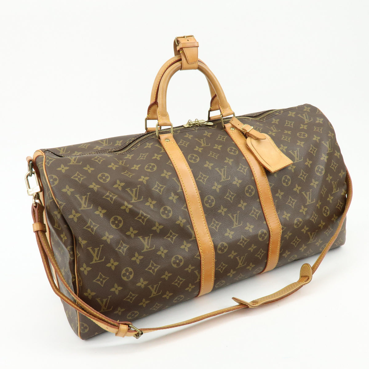 Louis Vuitton Monogram Keep All Bandouliere 55 Boston Bag M41414