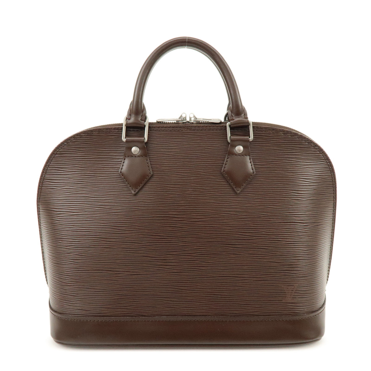 Louis Vuitton Epi Alma Leather Hand Bag Mocha Brown M5214D