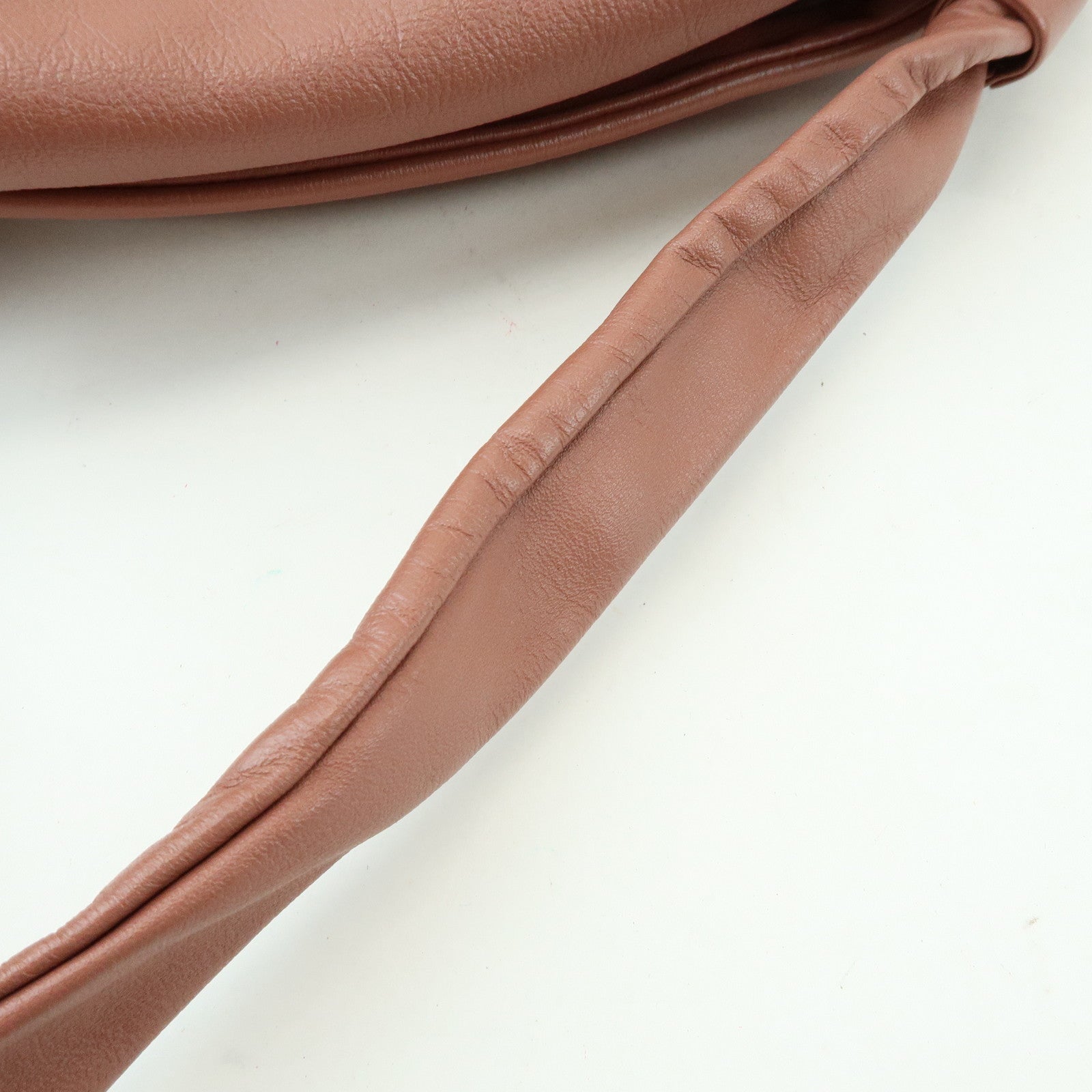 Chloe See by Chloe Leather Shoulder Bag Hand Bag Tassel Charm Pink