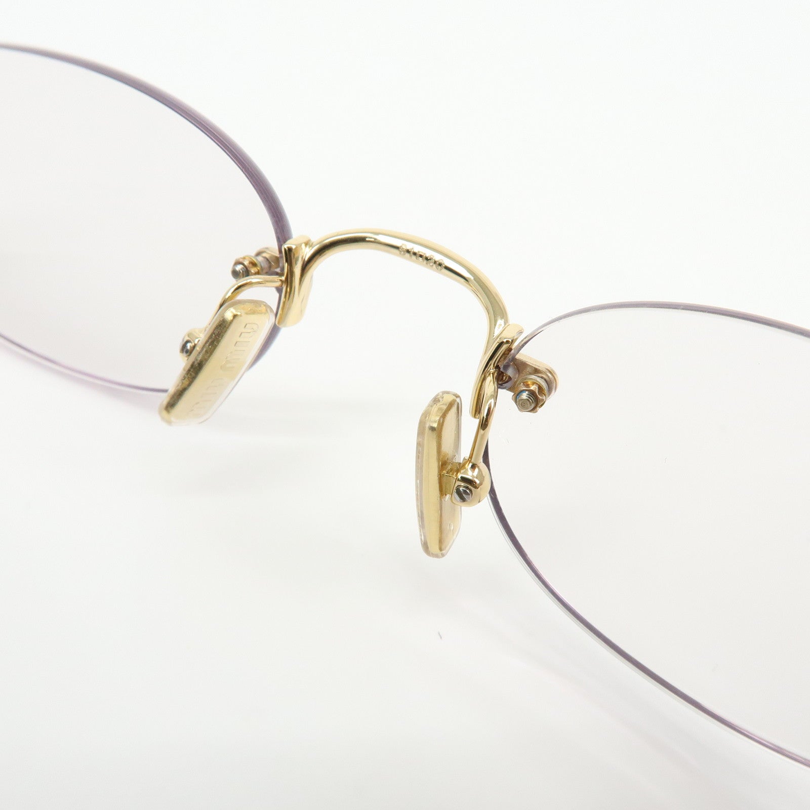 MIU MIU Logo Metal Sunglasses Gold 51□20 5AK-08N140 0N SMUA54