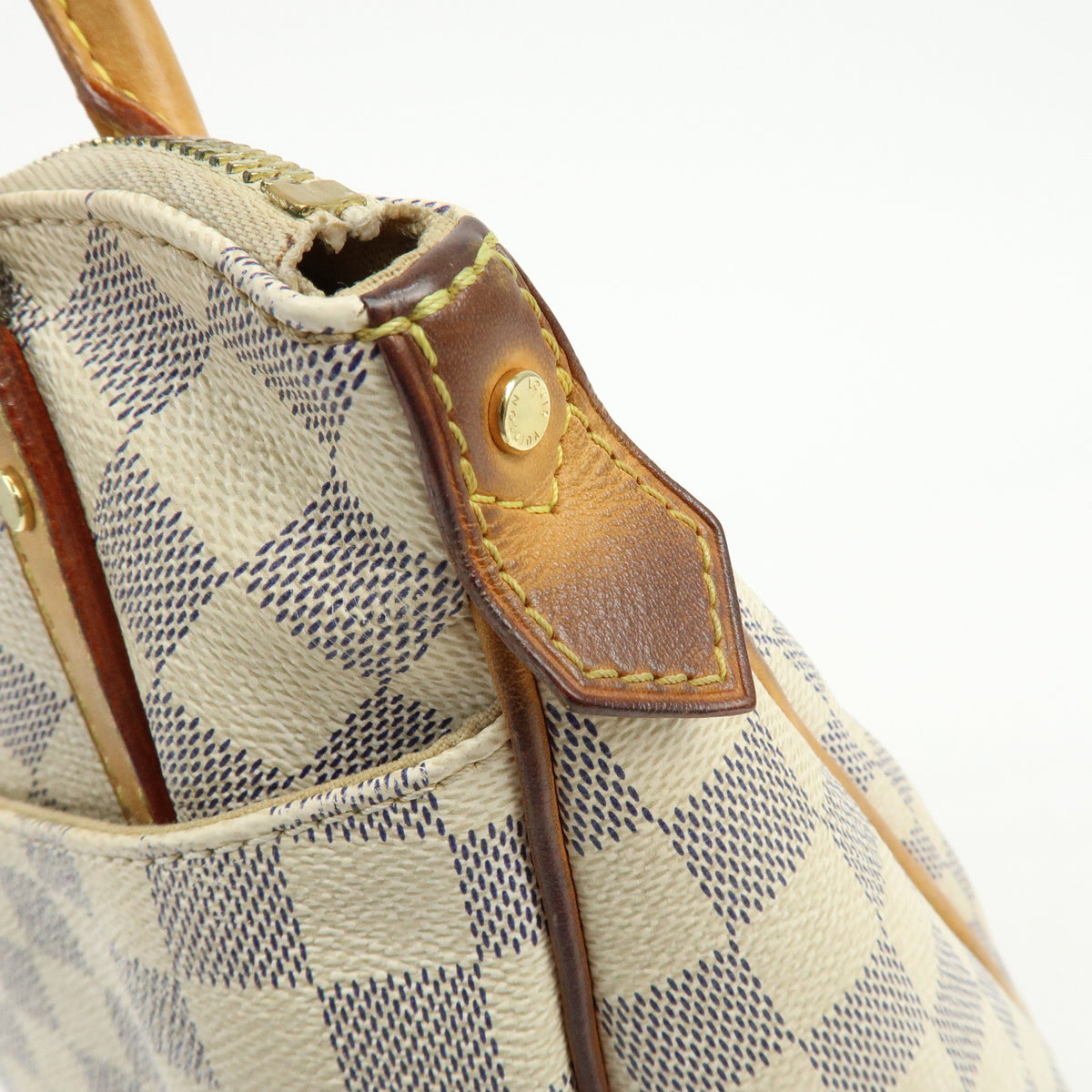Louis Vuitton Damier Azur Canvas Figheri PM Tote Shoulder Bag N41176