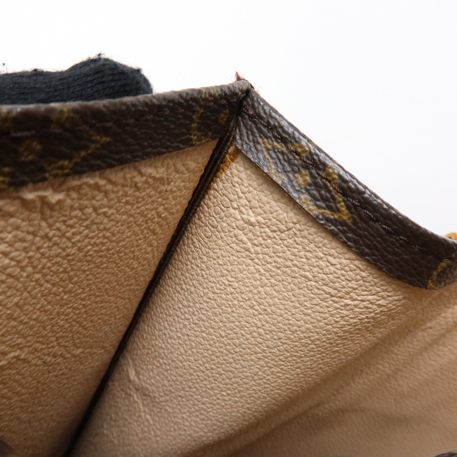 Louis Vuitton Monogram Sac Plat Tote Bag Hand Bag Brown M51140