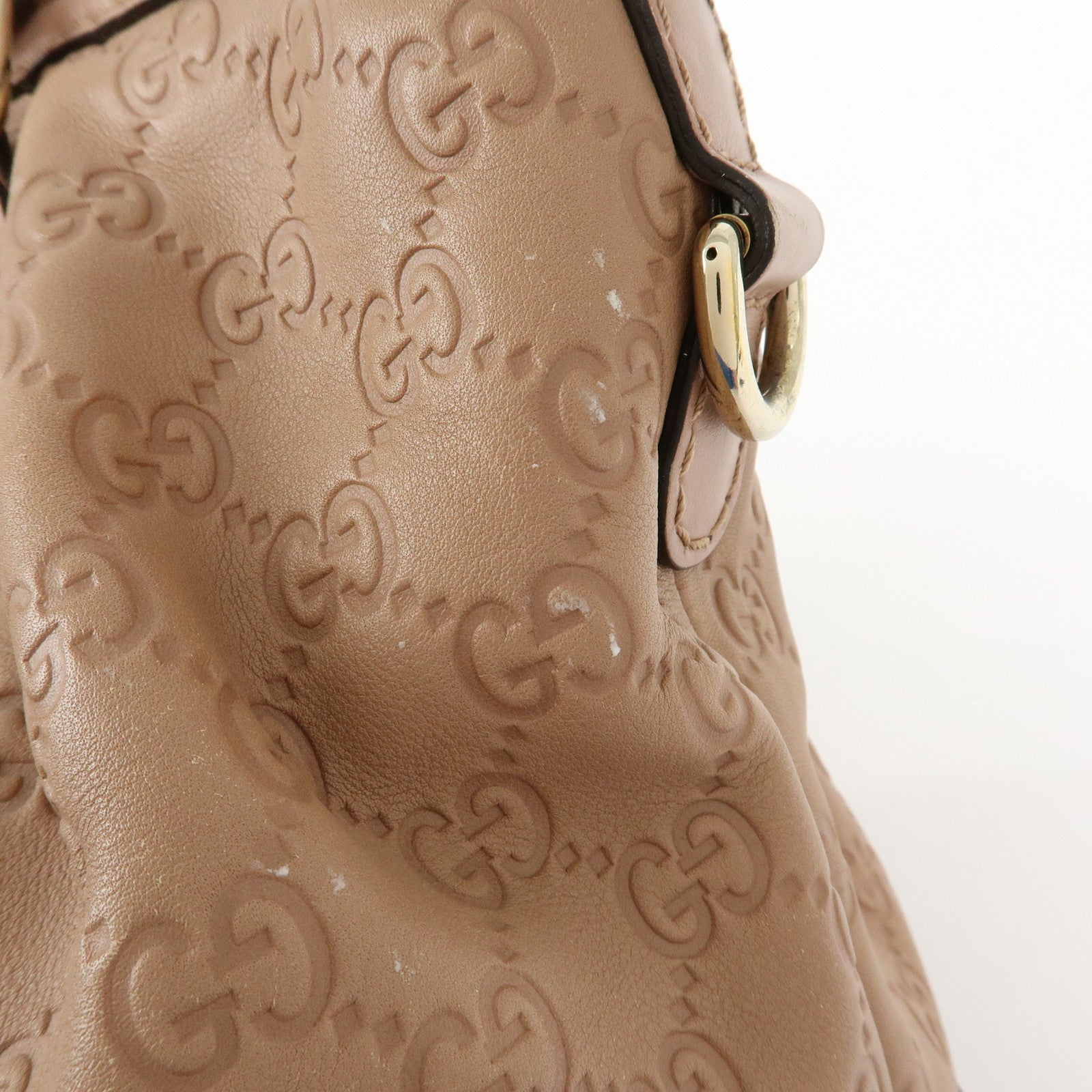 GUCCI Sukey Interlocking G Leather 2Way Shoulder Hand Bag 247902