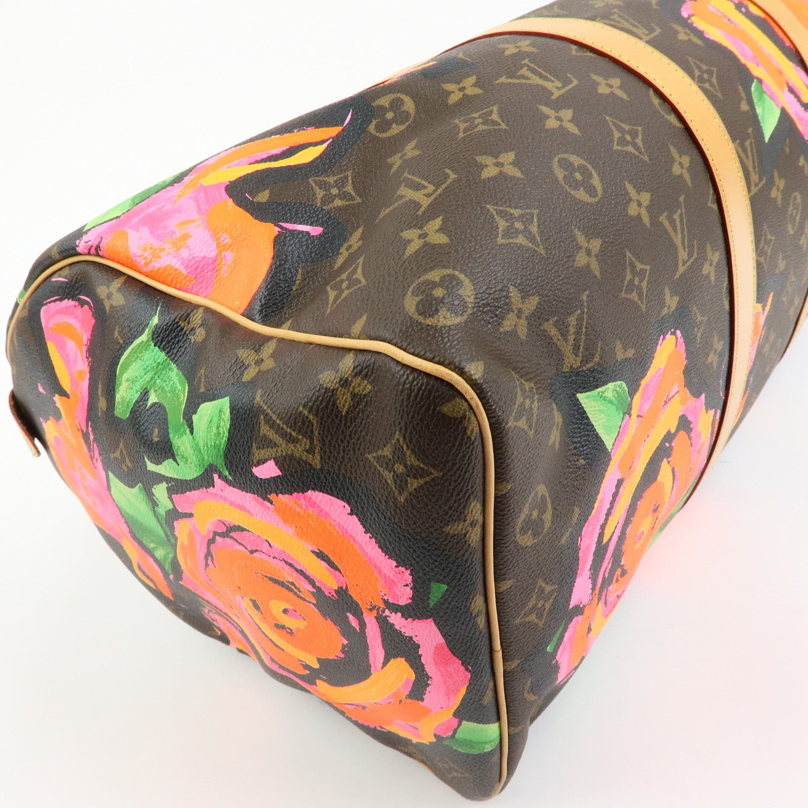 Louis Vuitton Monogram Rose Keep All Bandouliere 50 Boston Bag M48605