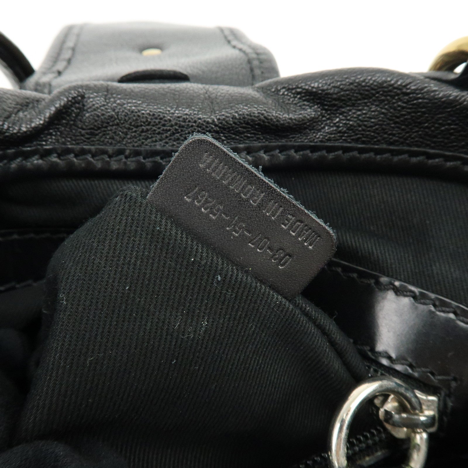 Chloe Kerala Leather Shoulder Bag Hand Bag Satchel Bag Black