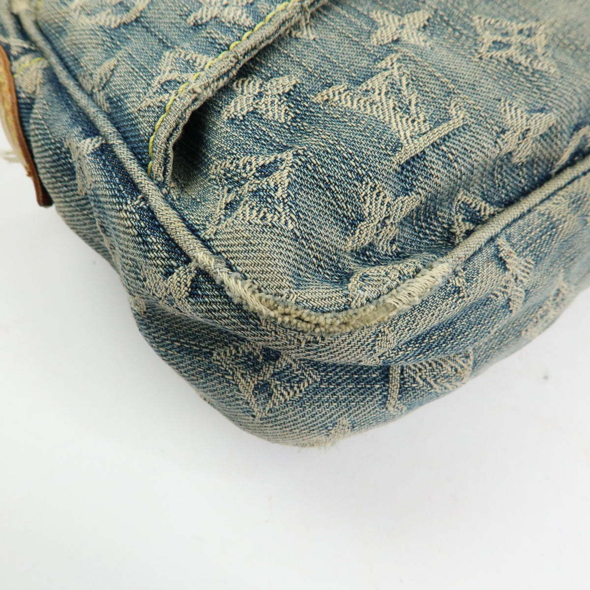 Louis Vuitton Monogram Denim Bum Bag Waist Bag Blue M95347