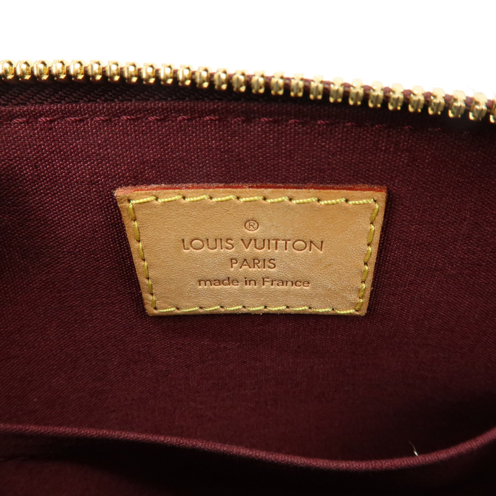 Louis Vuitton Monogram Vernis Alma BB 2Way Bag Rouge Forvist M91676