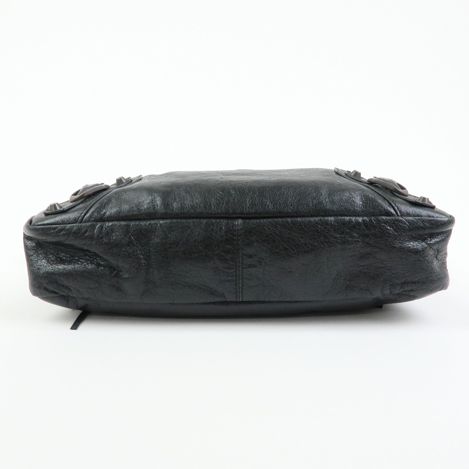 BALENCIAGA The Town Leather 2Way Bag Hand Bag Black 240579