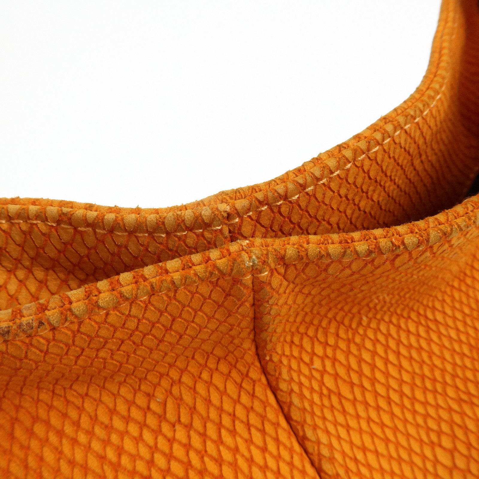 LOEWE Logo Suede Shoulder Bag Tote Bag Hand Bag Orange