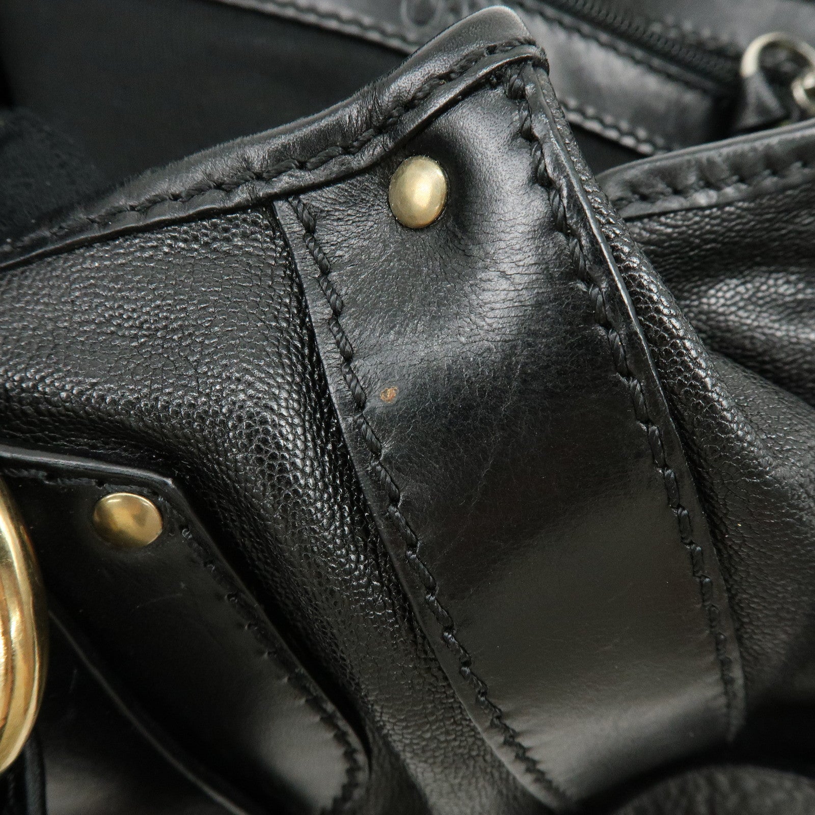 Chloe Kerala Leather Shoulder Bag Hand Bag Satchel Bag Black