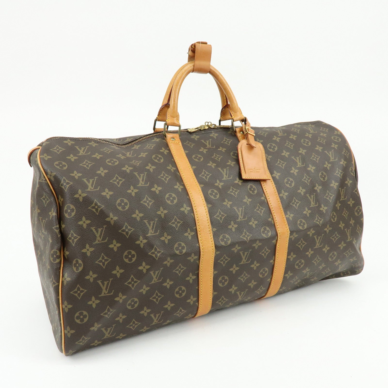 Louis Vuitton Monogram Keep All 60 Boston Bag Brown M41422