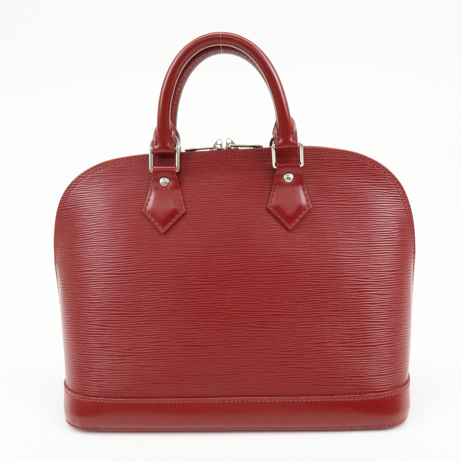 Louis Vuitton Epi Alma PM Leather Hand Bag Carmine Red M4058E