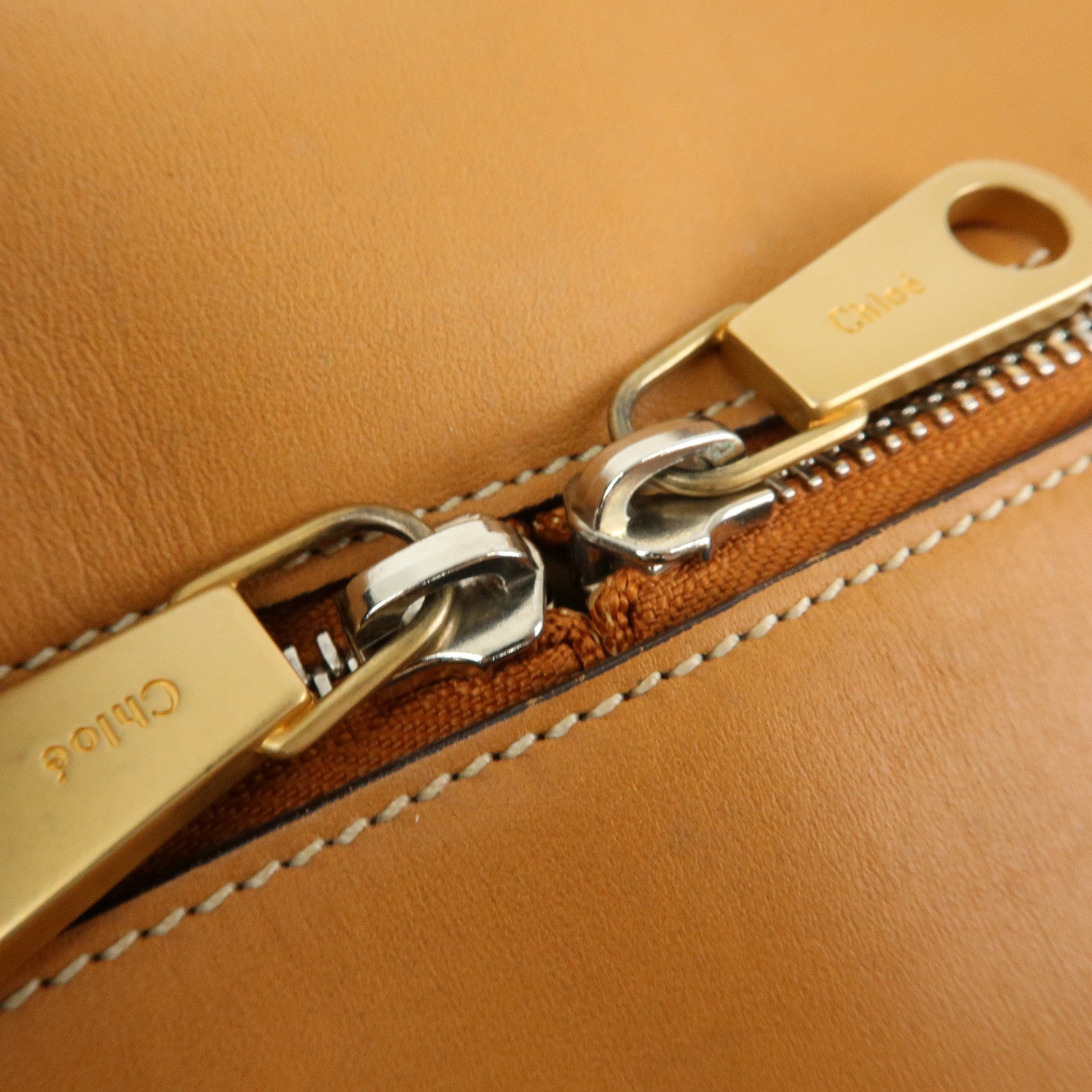 Chloe Paddington Leather 2Way Bag Hand Bag Shoulder Bag Brown