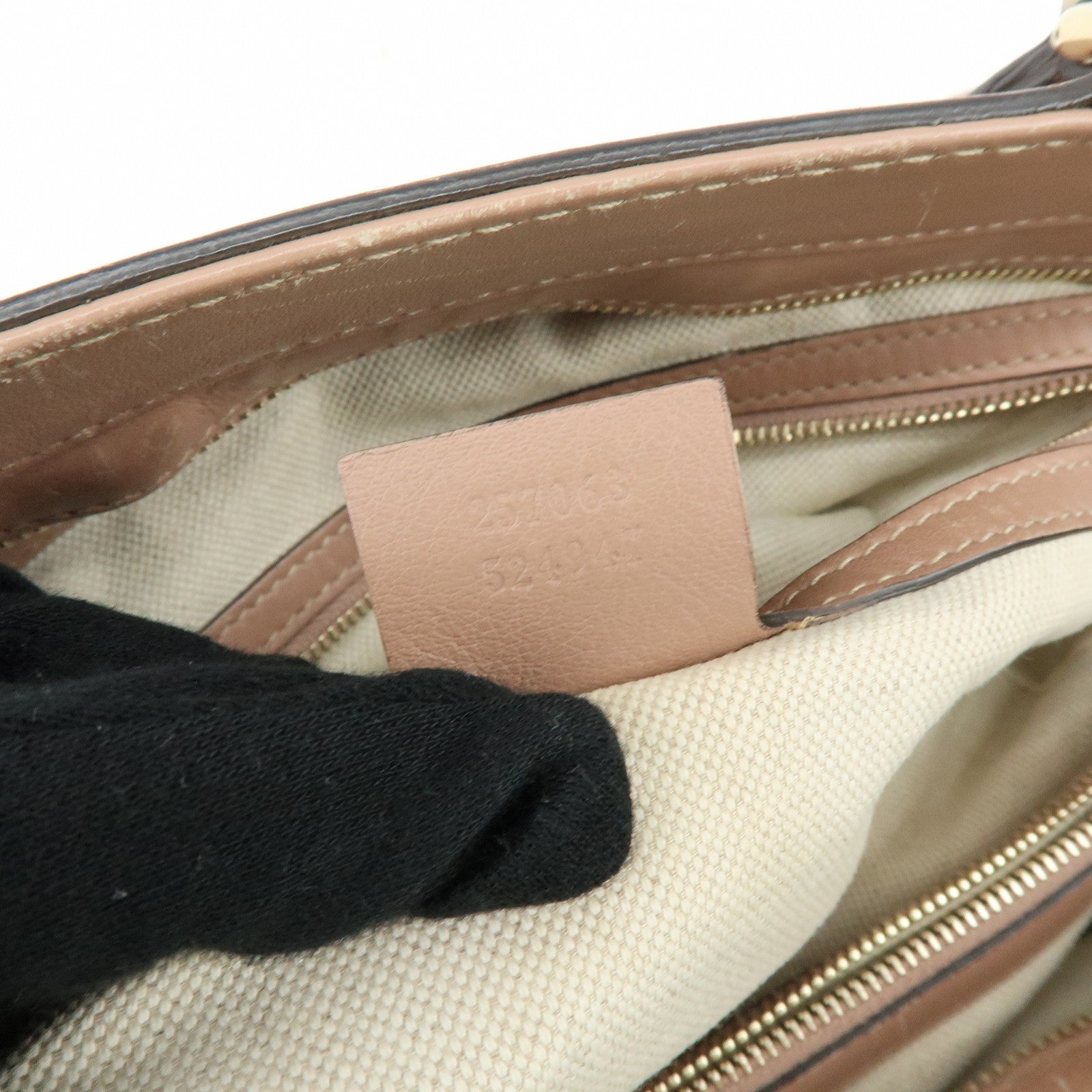 GUCCI Guccissima Leather Mayfair Tote Shoulder Bag Pink