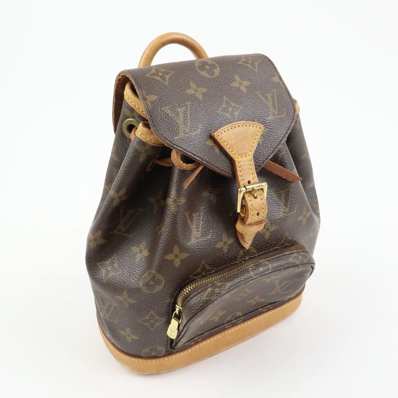 Louis Vuitton Monogram Montsouris Mini Backpack Rucksack Brown M51137