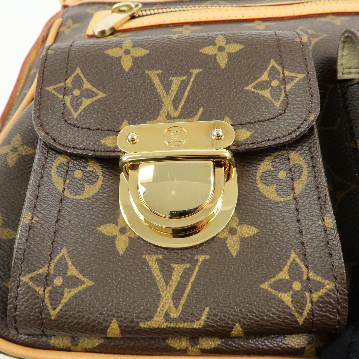 Louis Vuitton Monogram Hudson GM Shoulder Crossbody Bag Brown M40045