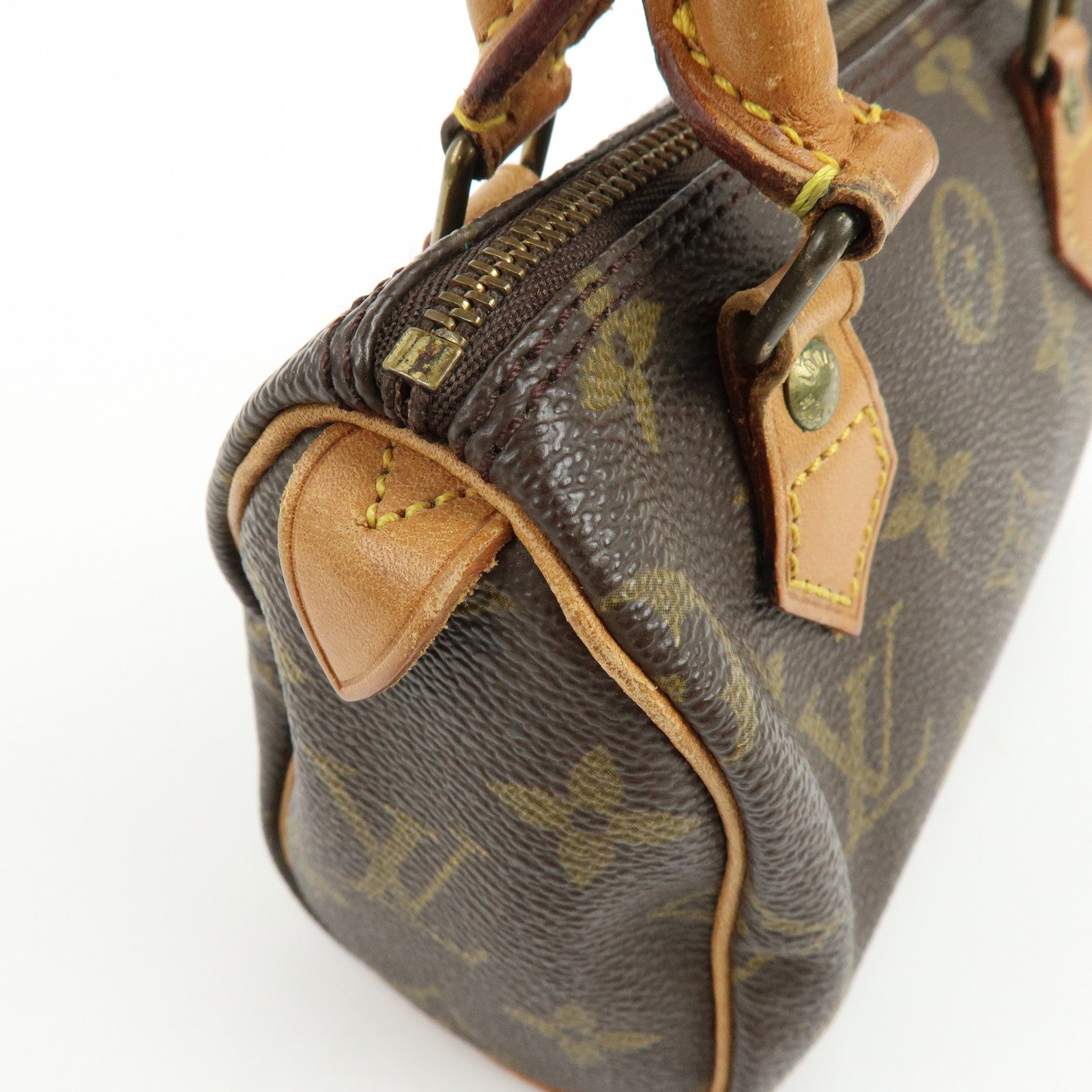 Louis Vuitton Monogram Mini Speedy Hand Bag Brown M41534 J75011 Lot