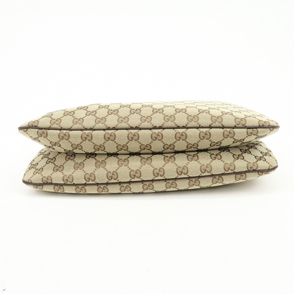 GUCCI Sherry GG Canvas Leather Shoulder Bag Hand Bag Beige Brown 146243