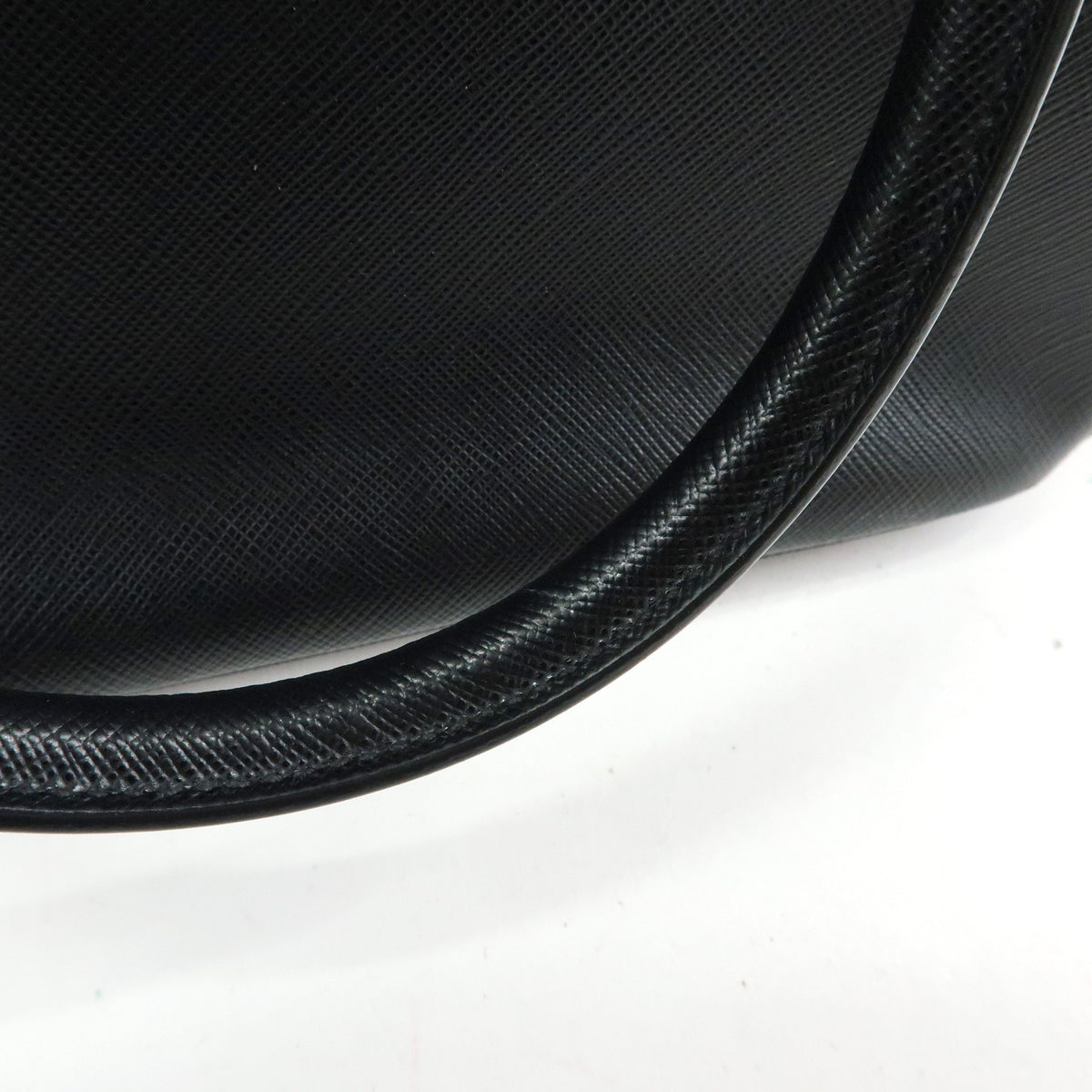 PRADA Galleria Triangle Logo Saffiano Leather 2way Bag Black 1BA801