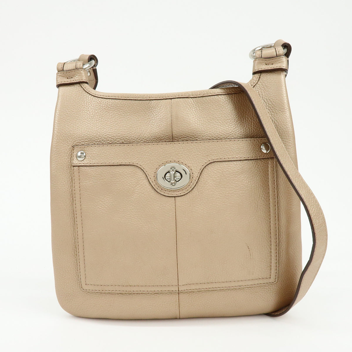 COACH Lot of 2 Signature Canvas Leather Shoulder Bag Beige Pink