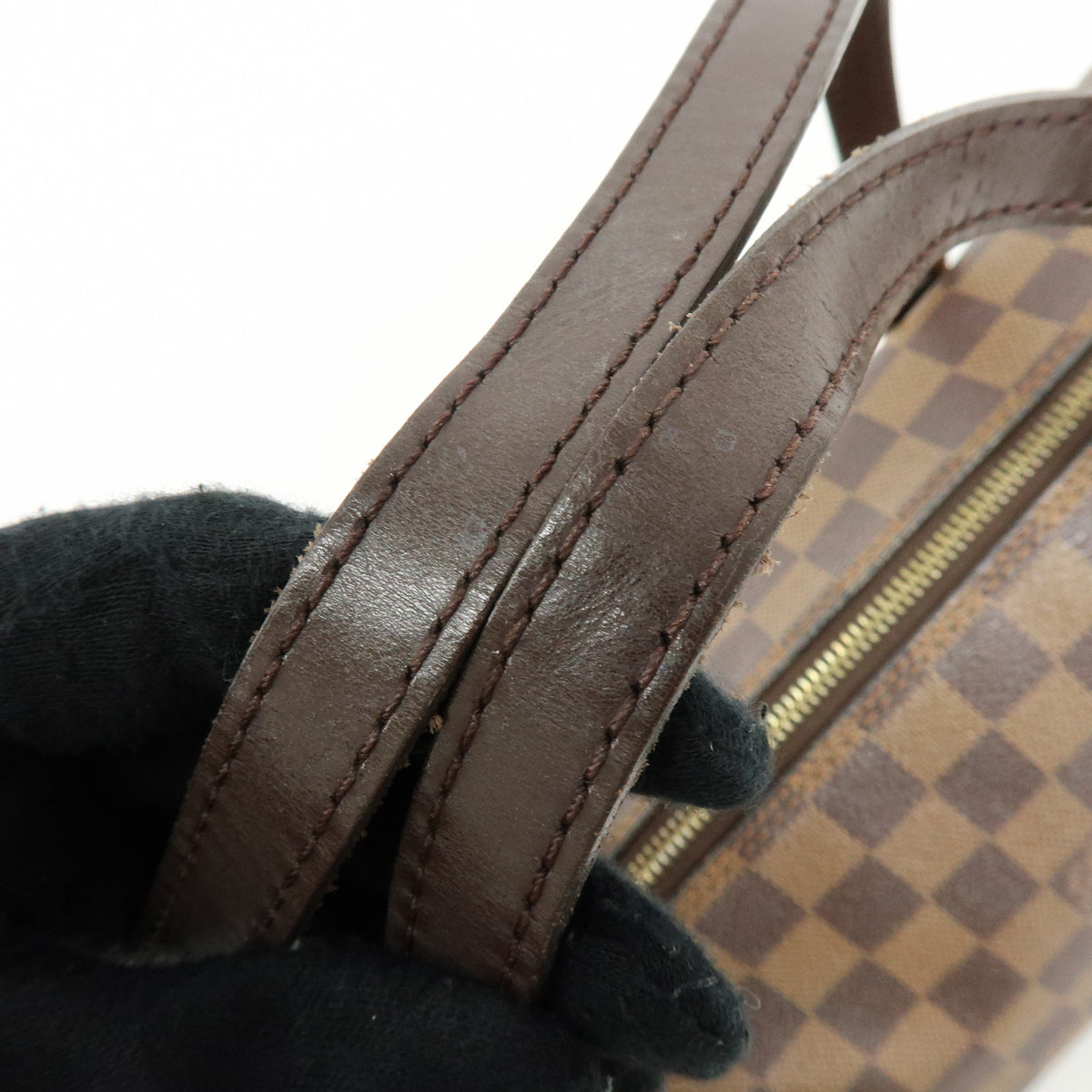Louis Vuitton Damier Ebene Papillon 30 Hand Bag Brown N51303