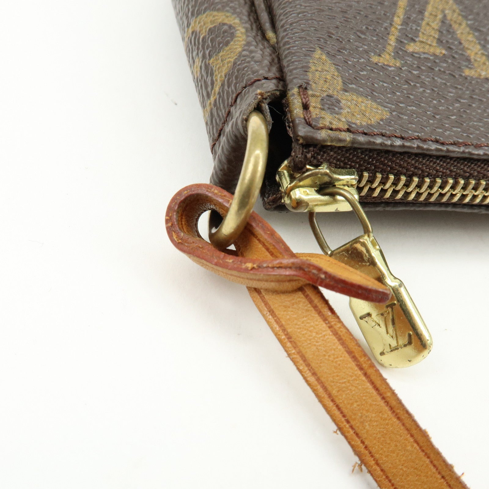 Louis Vuitton Monogram Pochette Accessoires Hand Bag Brown M51980