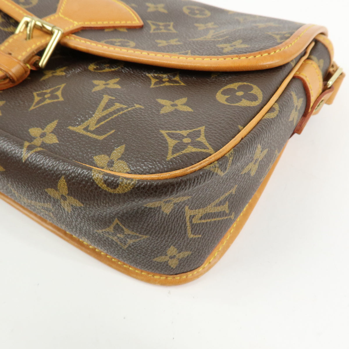 Louis Vuitton Monogram Canvas Sologne Shoulder Bag Brown M42250