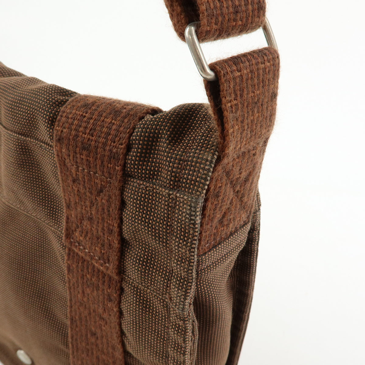 HERMES Herline Bassac PM Fourre Tout Shoulder Bag Crossbody Bag Brown