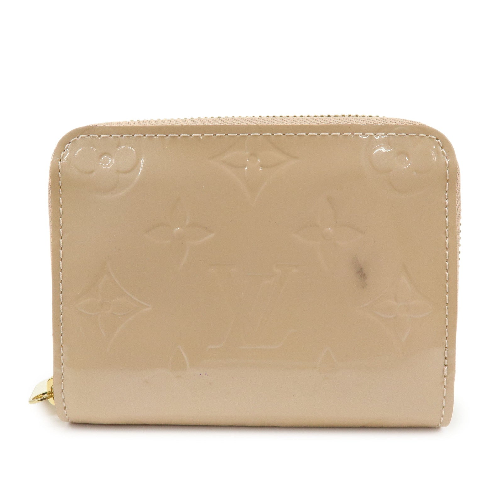Louis Vuitton Monogram Vernis Zippy Coin Case Rose Florentin M91535