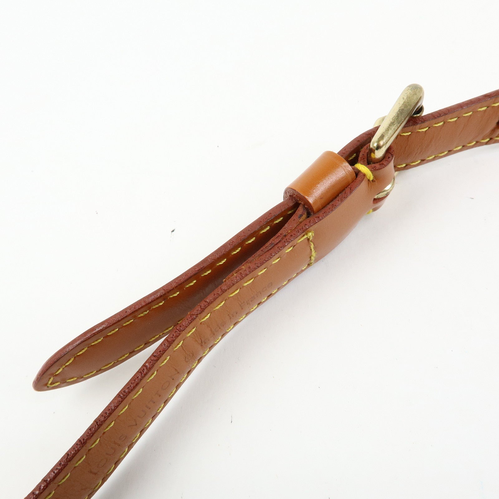 Louis Vuitton Adjustable Leather Shoulder Strap For Epi Bag Zipang Gold