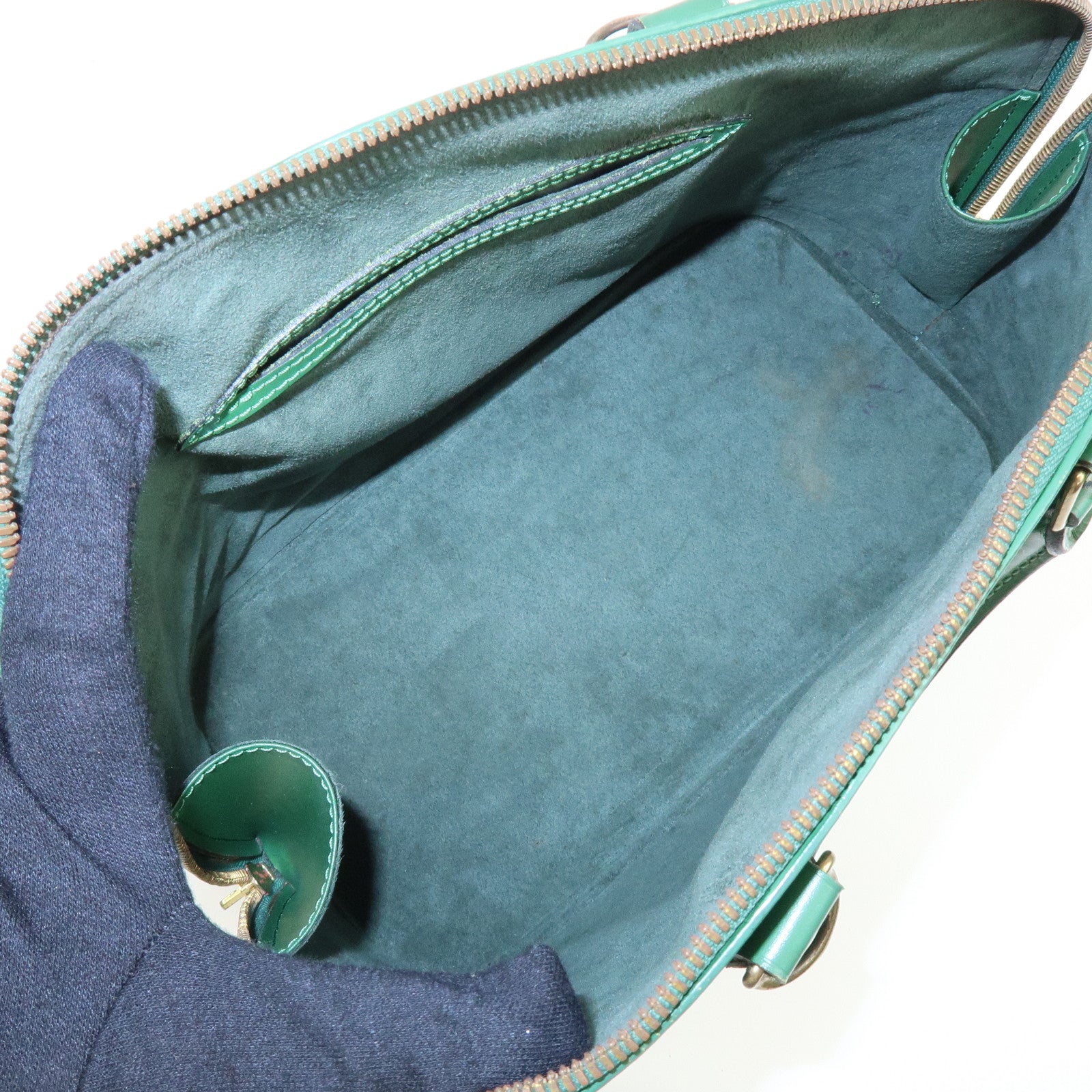 Louis Vuitton Epi Alma 2Way Bag Hand Bag Borneo Green M52144