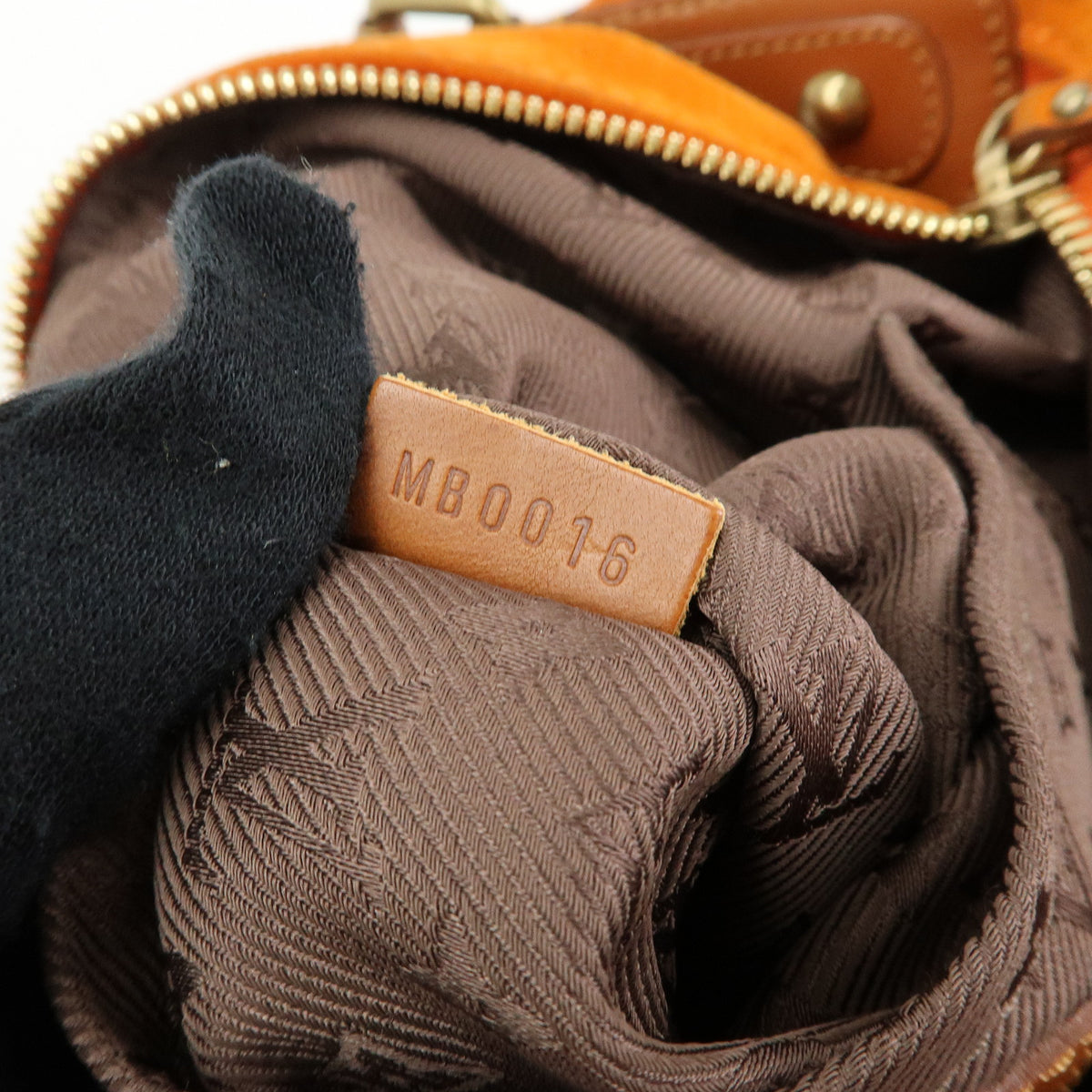 Louis Vuitton Monogram Onata GM Suede Shoulder Bag Orange M95119