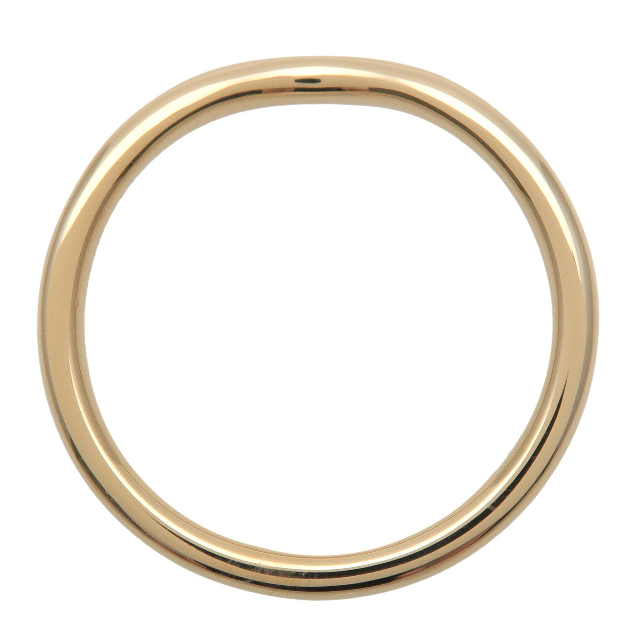 Tiffany & Co. Curved Band Ring K18 750YG Yellow Gold US4.75 EU48 HK10