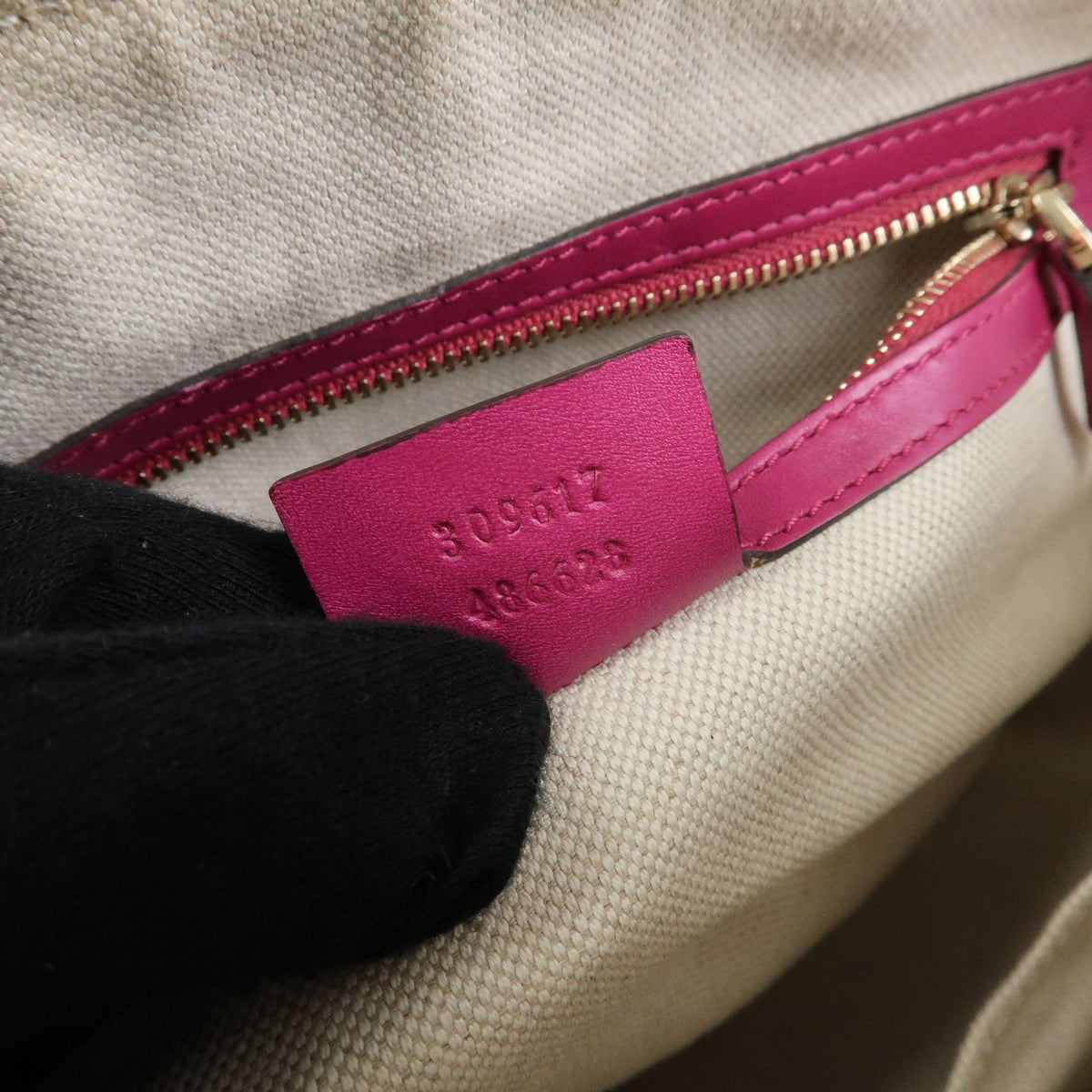 GUCCI Gucci Nice Microguccissima Patent Leather 2Way Bag Pink 309617