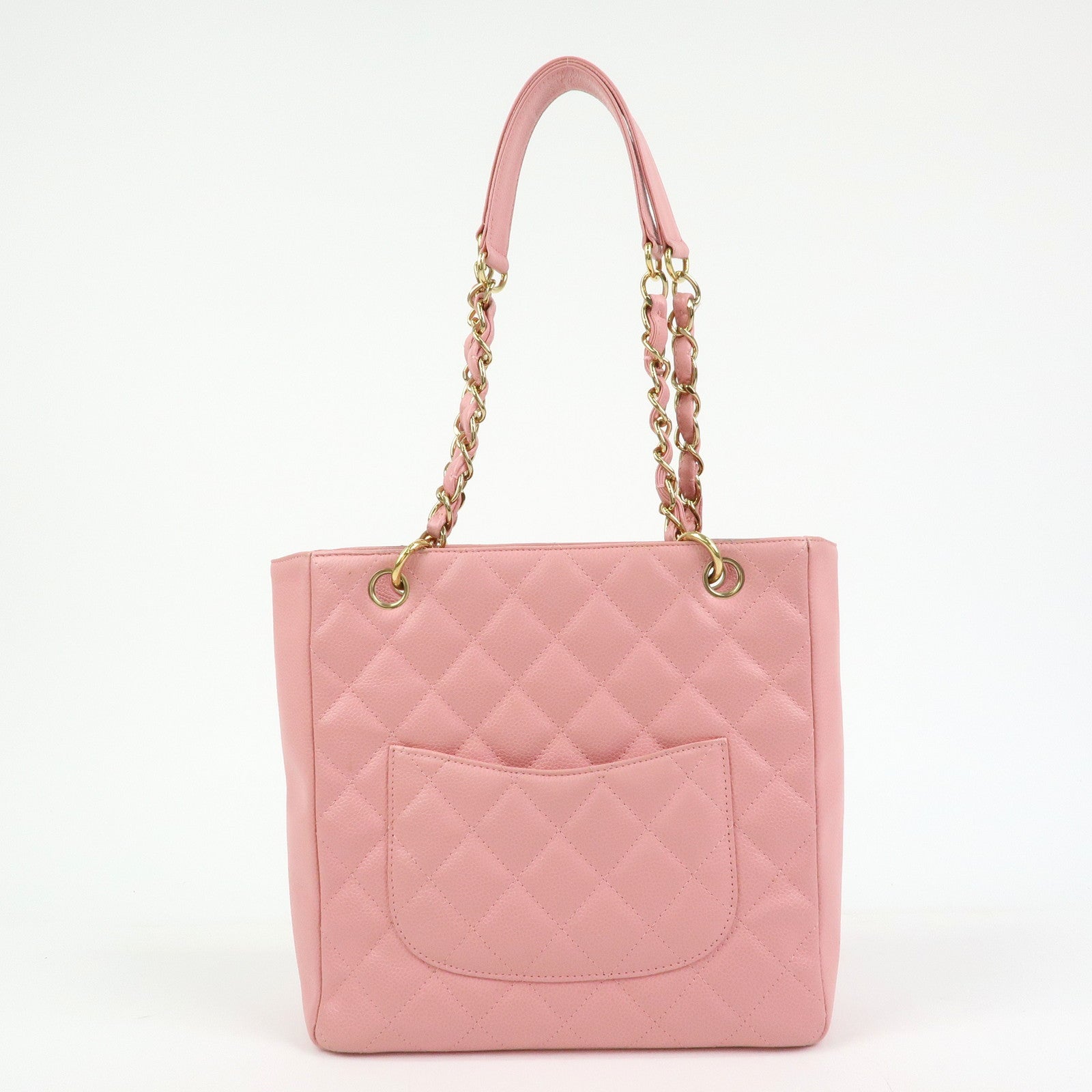 CHANEL COCO Mark Caviarskin PST Chain Tote Bag Shoulder Bag Pink