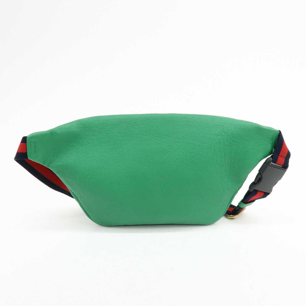 GUCCI Sherry Vintage Logo Leather Waist Bag Body Bag Green Red 493869