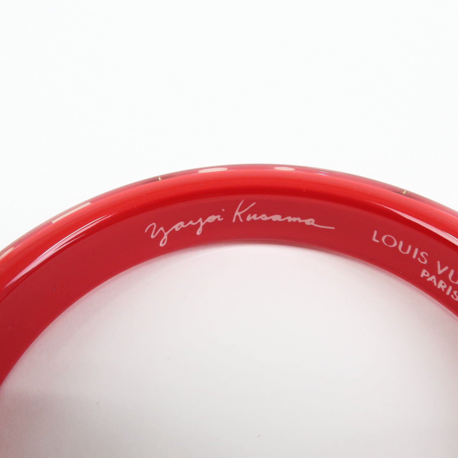 Louis Vuitton X Yayoi Kusama Dots Infinity Bracelet Red White M66684