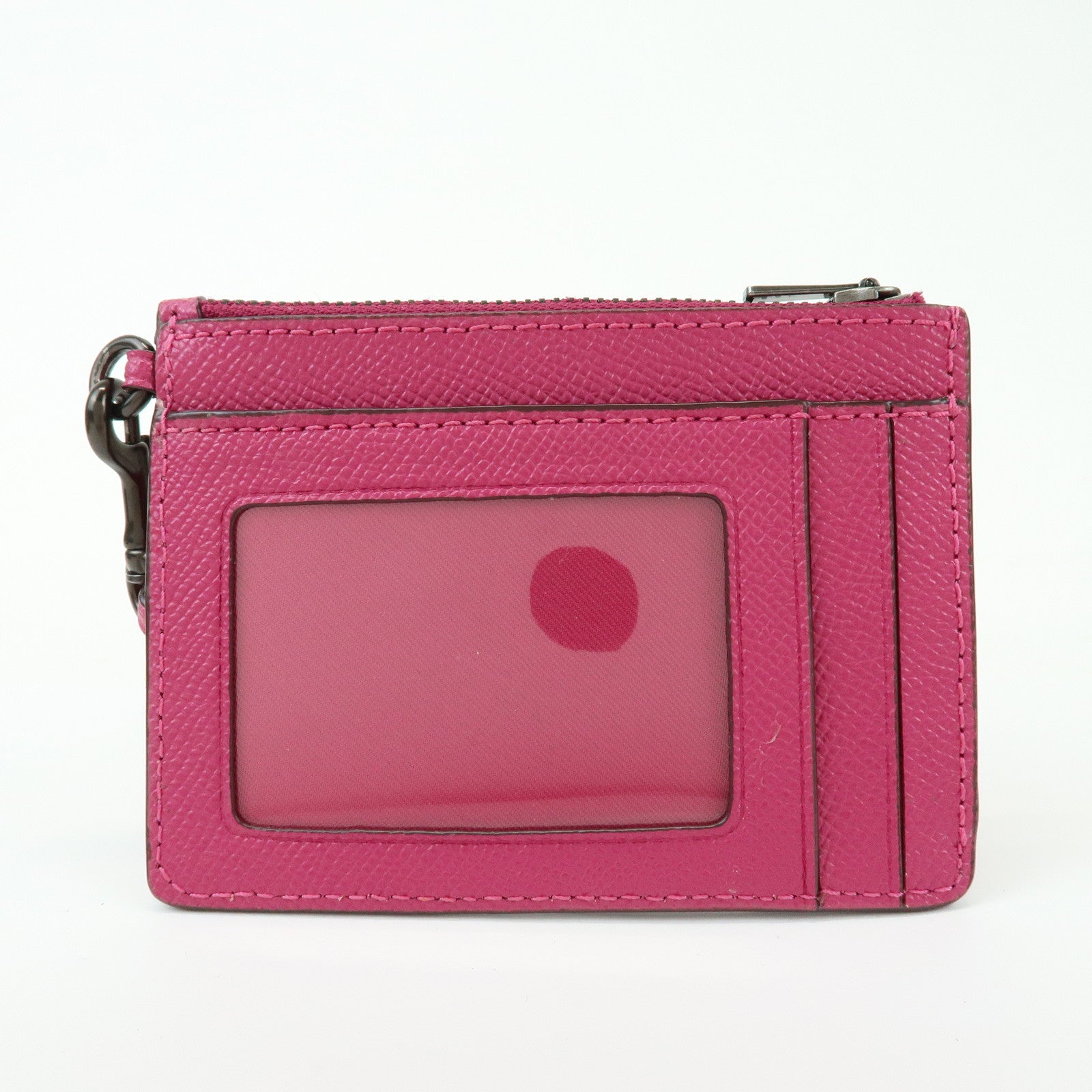 COACH Set of 2 Signature PVC Leather Compact Wallet Coin Case