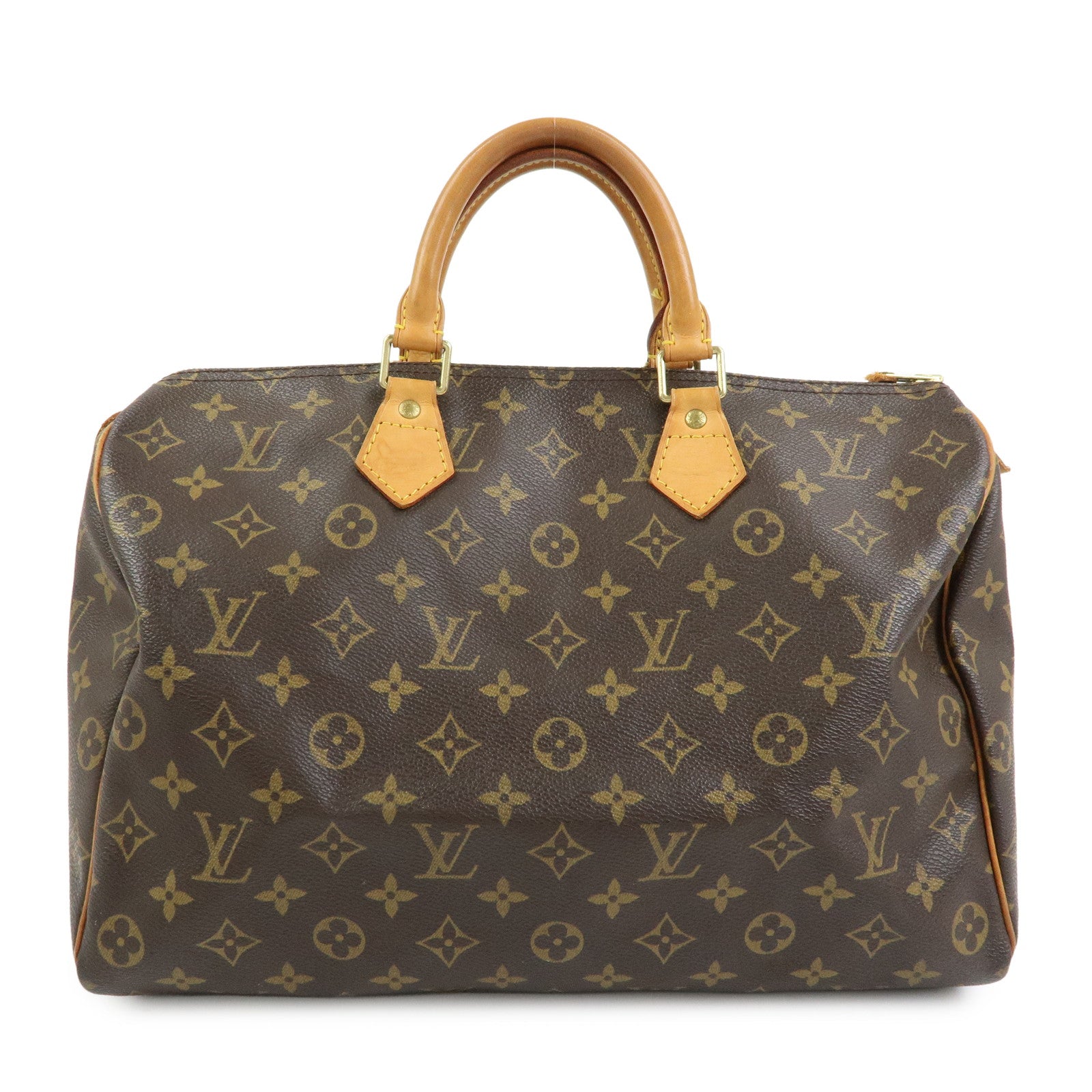 Louis Vuitton Monogram Speedy 35 Boston Bag Hand Bag Brown M41524