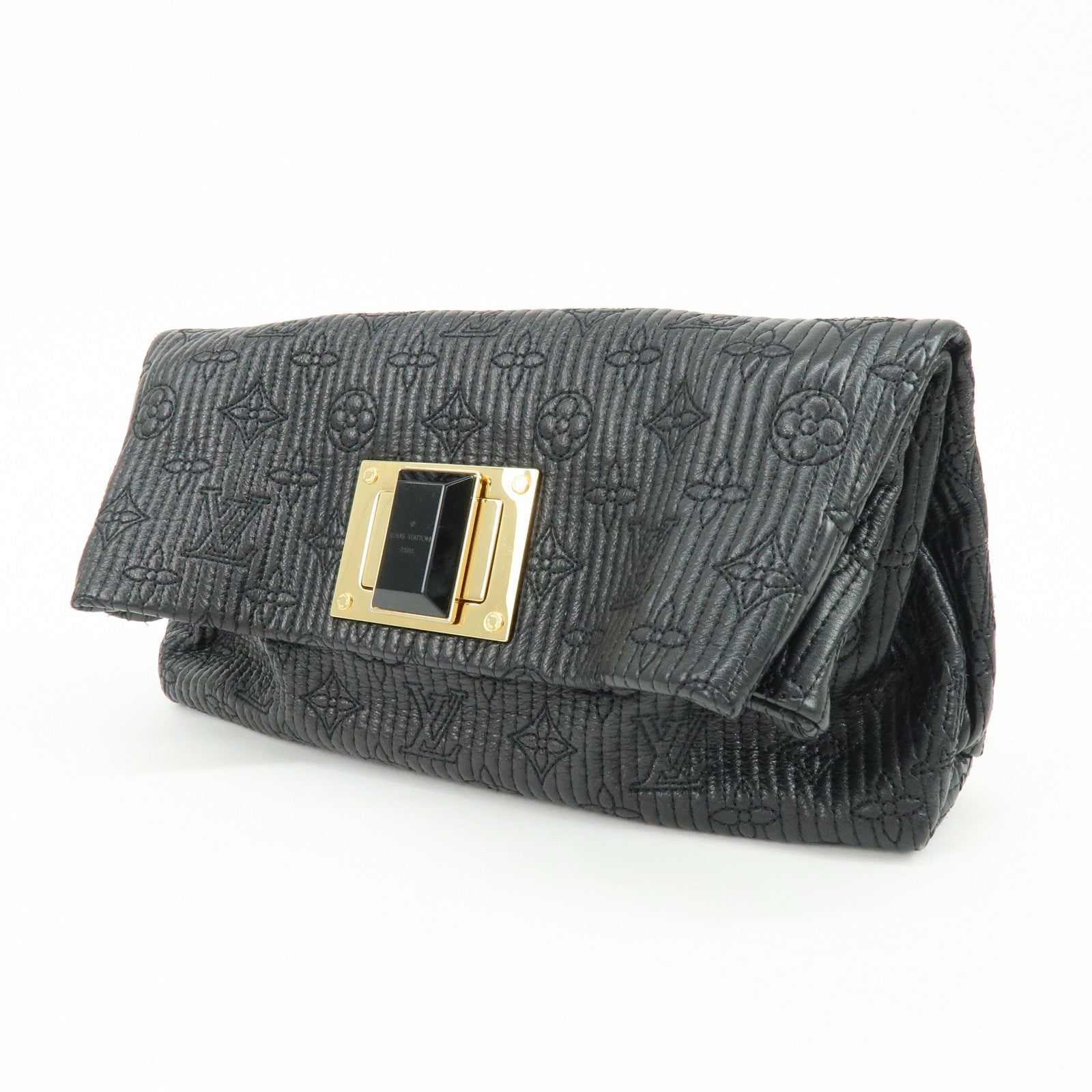 Louis Vuitton Monogram Motard Pochette Altair Clutch Bag Noir M40495