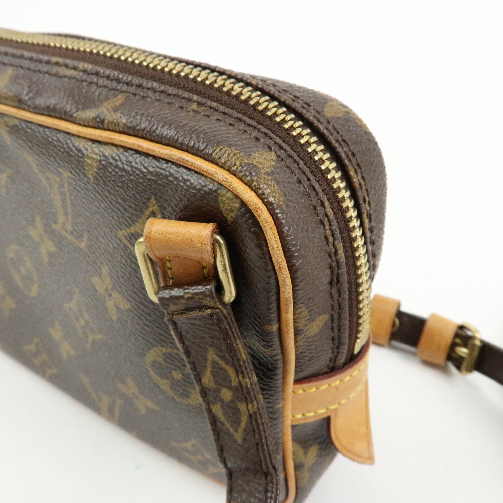Louis Vuitton Monogram Pochette Marly Bandouliere Bag Brown M51828
