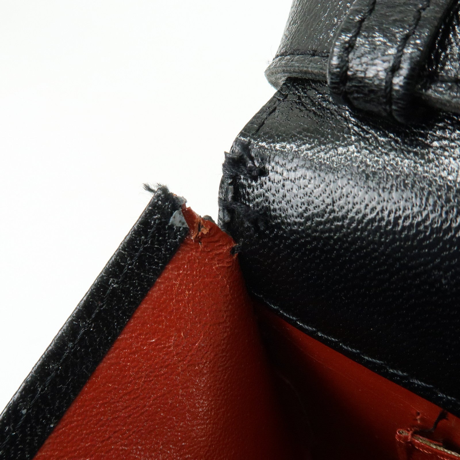 SAINT LAURENT PARIS Leather 2WAY Bag Hand Bag Shoulder Bag Black