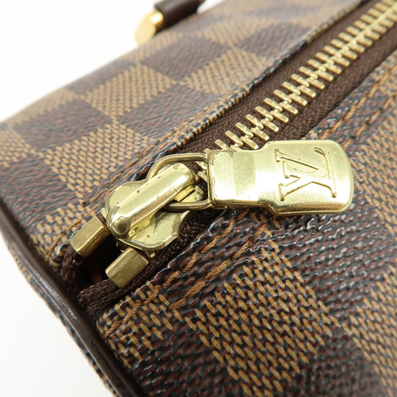 Louis Vuitton Damier Ebene Papillon 30 Hand Bag Brown N51303
