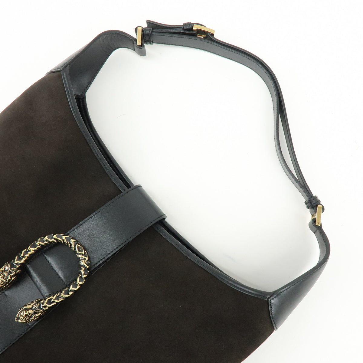 GUCCI Dionysus Suede Leather Shoulder Bag Hand Bag Dark Brown 001.4067