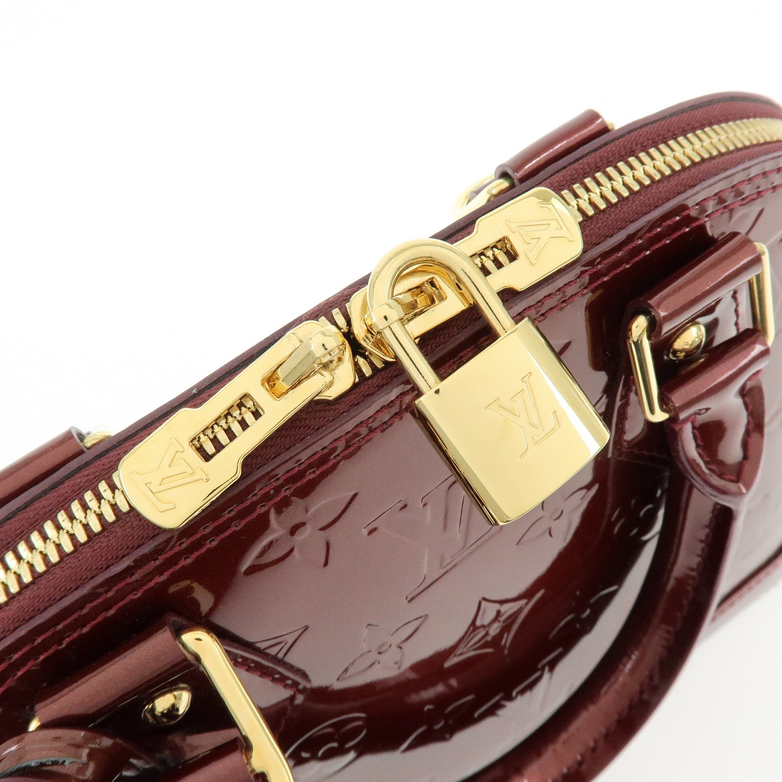 Louis Vuitton Monogram Vernis Alma BB 2Way Bag Rouge Forvist M91676