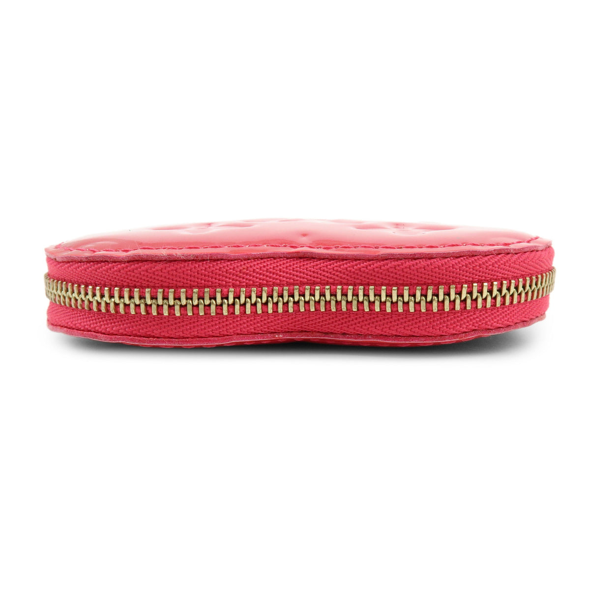 Louis Vuitton Monogram Vernis Porte Monnaie Coeur Coin Case Pink M93657