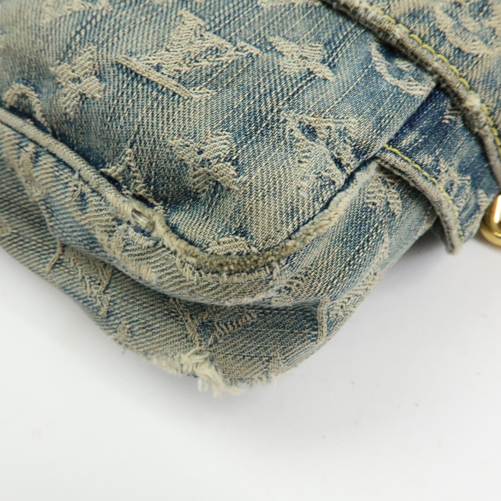 Louis Vuitton Monogram Denim Bum Bag Waist Bag Blue M95347